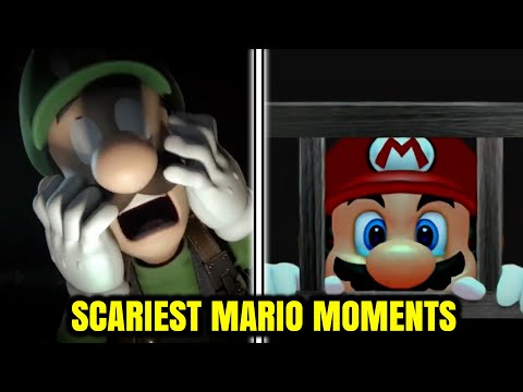 LUIGI BECOMES A GHOST!? Top 10 Scariest Moments in Mario Games!