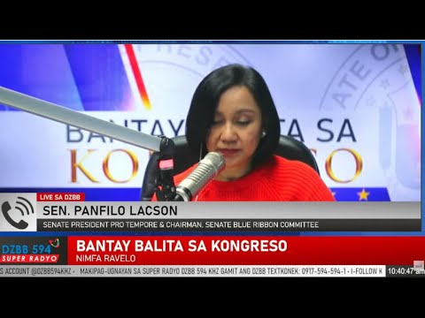 Sen. PING LACSON on Blue Ribbon Draft, 'Tsina-dors' and West Philippine Sea: Interview on DZBB