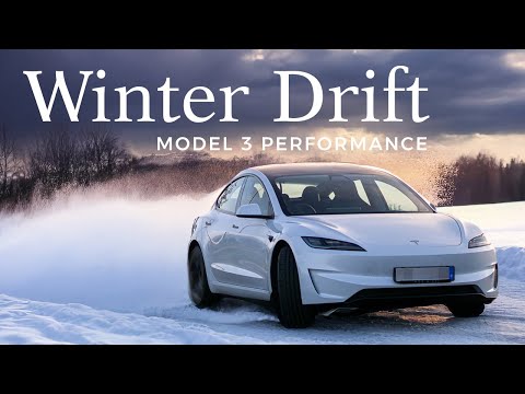 Drifting a Tesla Model 3 Performance in Winter - Track Mode Makes It Too Easy!