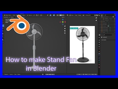 How to make Stand Fan|Blender Tutorial|Beginners