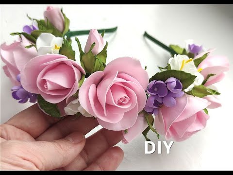 Невероятно Нежно и Красиво 🌸Венок Ободок из Фоамирана