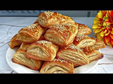 This is a new way to make puff pastry. It's super crisp and delicious