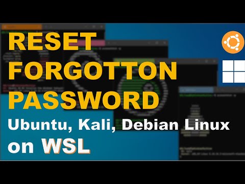 Reset Forgotten Ubuntu Linux Password on WSL | Debian, Kali, Linux Password Change/Reset on WSL