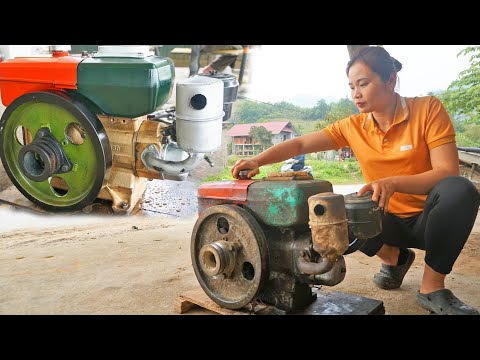 Repair Complete Restoration of Diesel Engines Severely Damaged - Mechanical Girl / Nho
