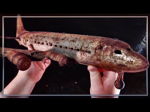 1940s Marx DC-4 Restoration: Massive 28" Wingspan Pressed Steel Toy