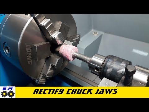 Lathe - Jaw grinding
