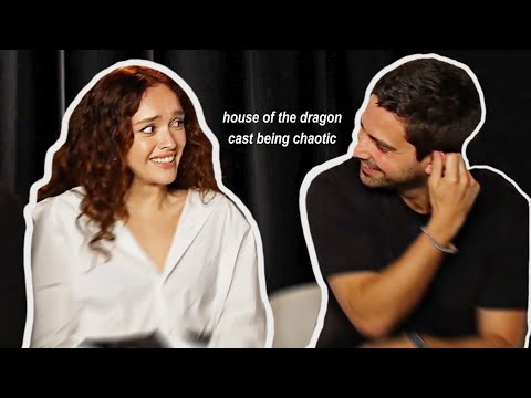 the house of the dragon cast being absolutely chaotic
