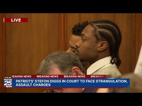 WATCH LIVE: Patriots' Stefon Diggs in court to face strangulation, assault charges.