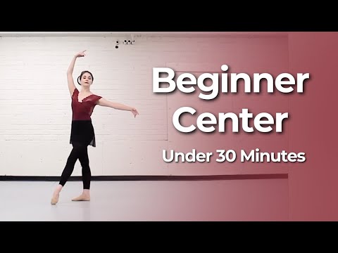 Beginner Ballet Center Work (25 Min Follow Along Class)