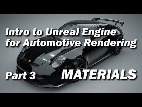 Learn Unreal Engine for AUTOMOTIVE RENDERING | Part 3 | Intro to Substrate Materials