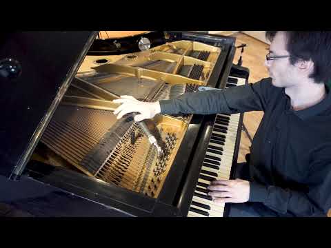 The FIRST TUNING of my grand piano after 51 years - 424Hz to 440Hz