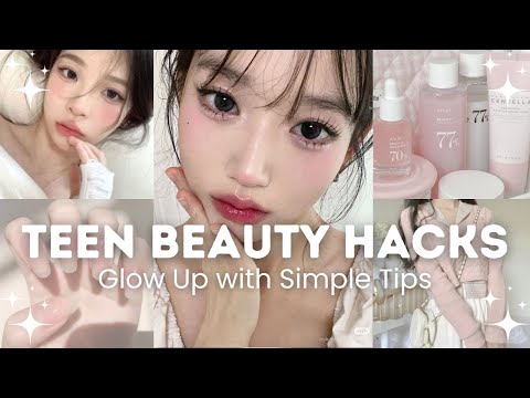 Teen beauty secrets to look more beautiful 🫧🎀 beauty hacks and tips 🤍