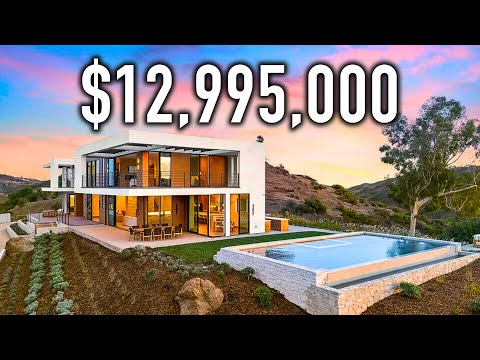 Touring a Mountaintop Malibu Mansion on 6 Acres!