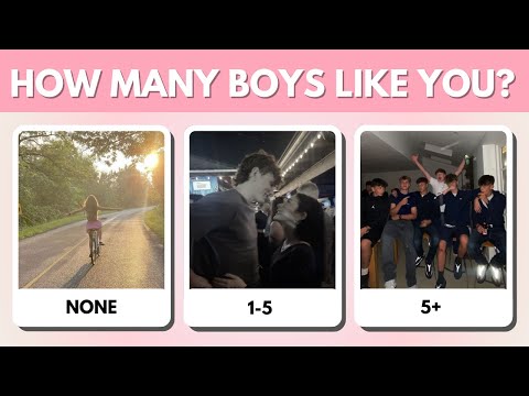 How Many BOYS Like You? | Aesthetic Personality Quiz