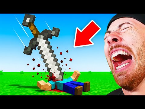 Minecraft Steve VS GIANT SWORD?! (Funny Animation)