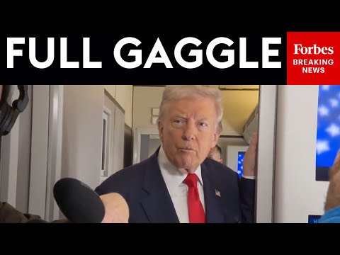BREAKING NEWS: Trump Takes Reporters' Questions On Air Force One Flight As Shutdown Drags On