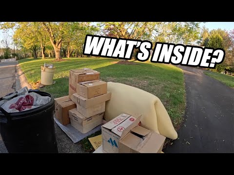 They Threw Away BOXES Of Stuff! - Trash Picking Ep. 1082