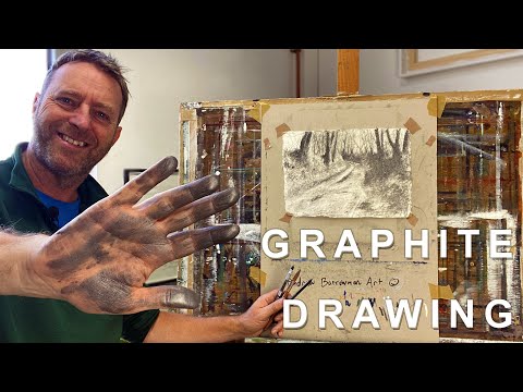 Graphite Drawing | Cornwall farm track