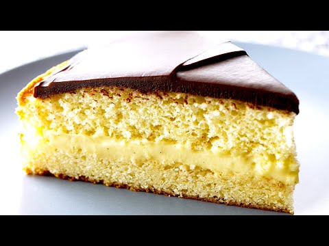 Professional Baker Teaches You How To Make BOSTON CREAM PIE!