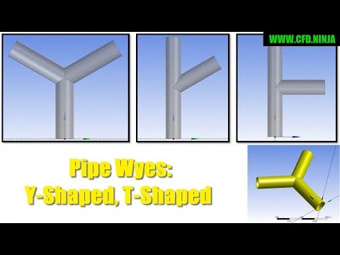 ✅ ANSYS Design Modeler - Pipes Y-Shaped/T-Shaped - Intermediate Tutorial 4