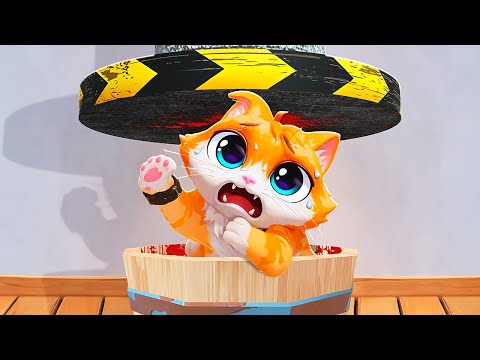 Hydraulic Press Vs Cat in VR