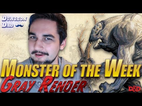 A Monster That Will Tear You In Half - Gray Render - Monster of the Week - Dungeons & Dragons [D&D]