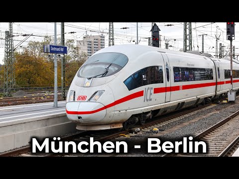 HighSpeed ​​ICE 3 | 4K Cab Ride: Munich - Berlin | ICE Sprinter at 300 km/h – ICE 1006