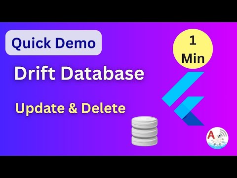 Flutter Drift CRUD Demo | Update &amp; Delete Records in 1 Minute