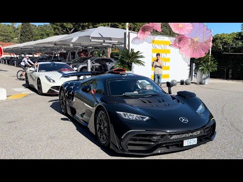 Monaco Billionaire with his brand new AMG ONE at Monte-Carlo Beach leaving in RACE MODE