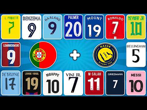 Guess JERSEY Version 🎶⚽ Guess Football Players by Their Song, Nationality & Club | Ronaldo, Messi
