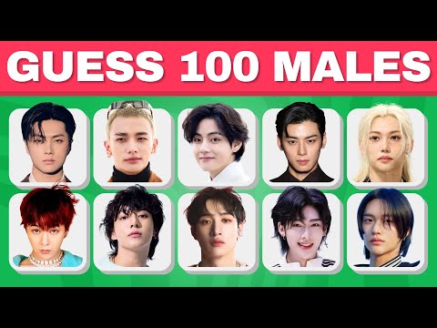 GUESS 100 MALE KPOP IDOLS IN 3 SECONDS 👨🏻 | KPOP GAME 2025