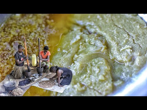 Making of East African SHEA BUTTER in remote areas / Handmade shea butter