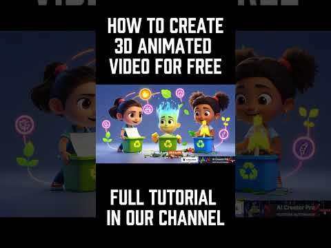 How to Make a 30 Minute 3D Animated Video with FREE AI Tools