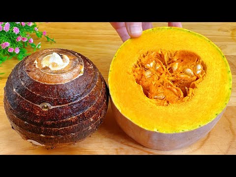 Taro Pumpkin Pot, Explosively Delicious! Gone in Seconds ! 芋頭南瓜煲，好吃到爆！So Fragrant ! Creative Cuisine