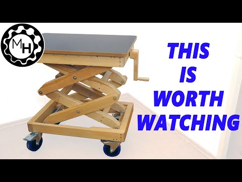 Homemade Wooden Lifting Table