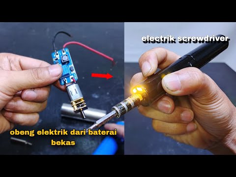 Buat Obeng Elektrik Sendiri Dari Barang bekas