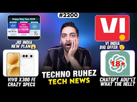 Jio New Plan😱,Vi Big Offer😍,OnePlus New Series,vivo X30 FE,ChatGPT Adu*lt,AI+ Flip Phone