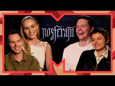 “Edward Cullen Trapped in Count Orlok’s Castle?” 😂 Nosferatu Cast Interview | MTV Movies
