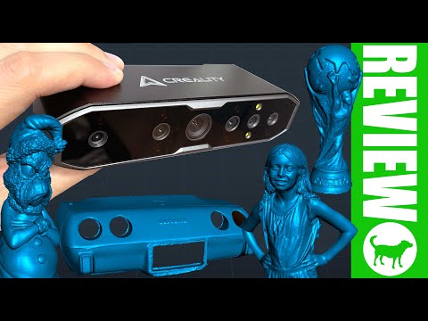 CREALITY CR-Scan Otter 3D Scanner Review | Wide Scanning Range | No scanning spray required