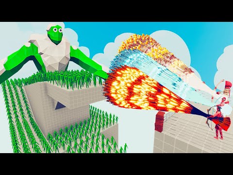 100x ZOMBIE + 2x GIANT vs 3x EVERY GOD - Totally Accurate Battle Simulator TABS