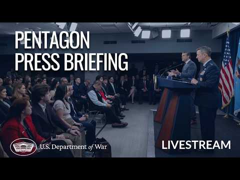 LIVE: SecWar Pete Hegseth and CJCS Gen. Dan Caine, Hold a Press Briefing at the Pentagon