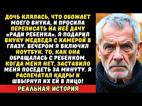 Я оставил скрытую камеру в игрушке внука. Вечером посмотрел запись и выгнал дочь на улицу.