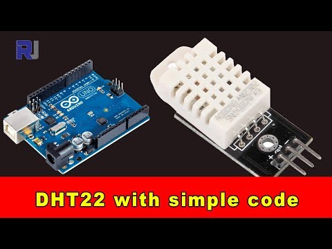 How to use DHT22 AM3302  Temperature and Humidity sensor with Arduino RJT41