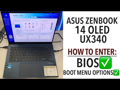 ASUS ZENBOOK 14 OLED UX340- How To Enter Bios (UEFI) & Boot Menu Options