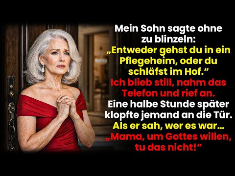 „Ins Heim oder in den Hof!“ sagte mein Sohn – als es klopfte, flehte er