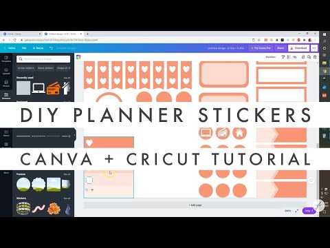 How to Make DIY Planner Stickers with Canva + Cricut Explore // DIY Printable Planner Stickers