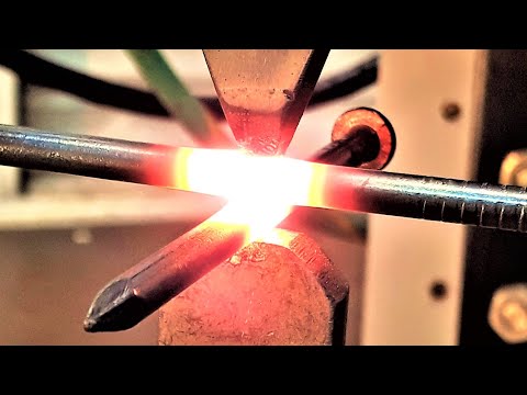 Homemade Spot Welder with 2 1000 Amp Powered Microwave Transformers Recalibrating