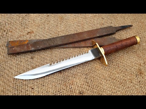 knife making-making hunting knife from old file