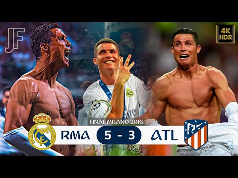 كريستيانو رونالدو يقود ريال مدريد إلى المجد 🤯🔥في ليلة ماراثونية ضد أتلتيكو مدريد بنهائي الأبطال 2016