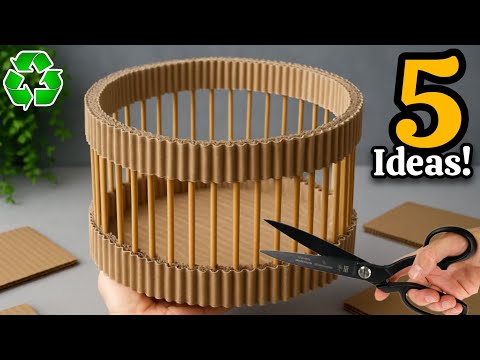 Transforming Cardboard & old jean ♻️😱 5 GENIUS Recycling Ideas That Will Amaze You!